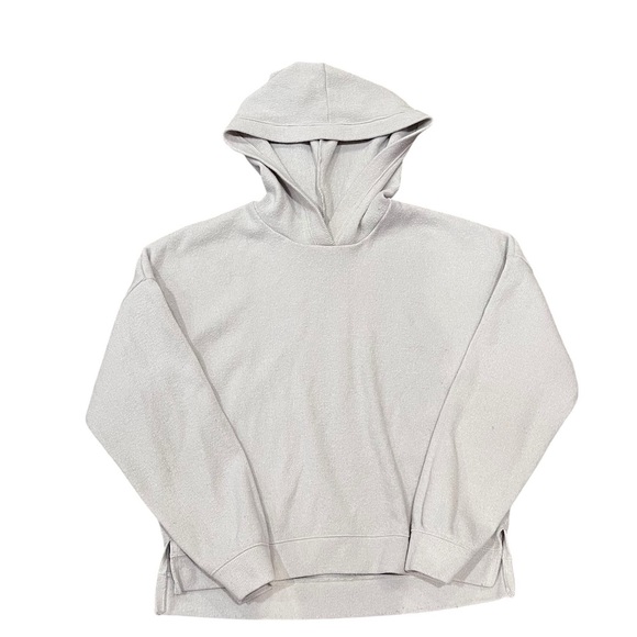 abercrombie & fitch cream soft and cozy hoodie fall winter minimal casual - Picture 1 of 7